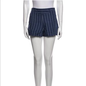 Reformation striped linen shorts